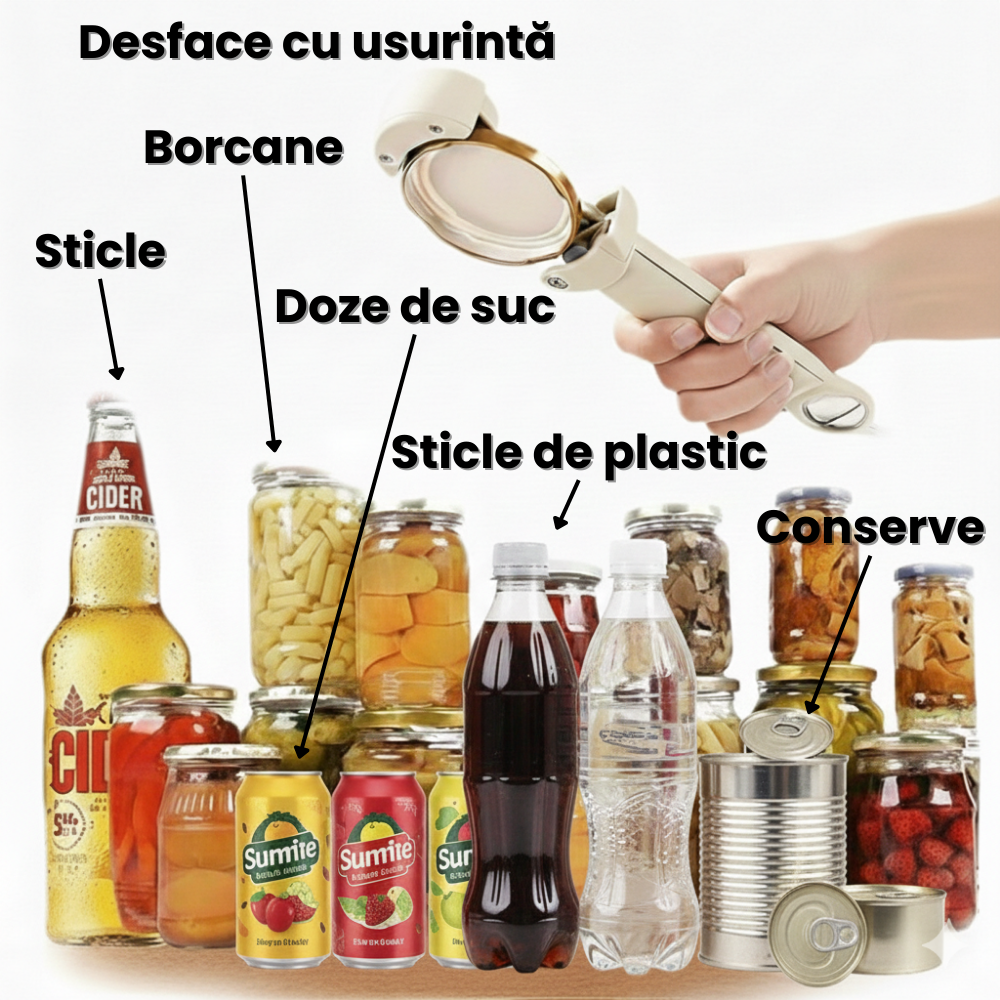 Borcănel™ - Desfăcător de borcane 4 in 1